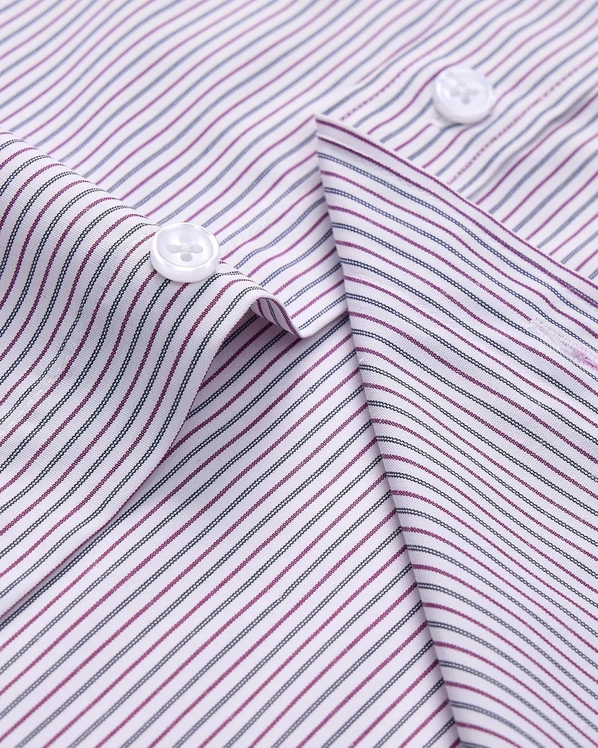 Alimens & Gentle Men's Striped Dress Shirt Button Down Regular Fit Shirts Casual Business Transitional Weather