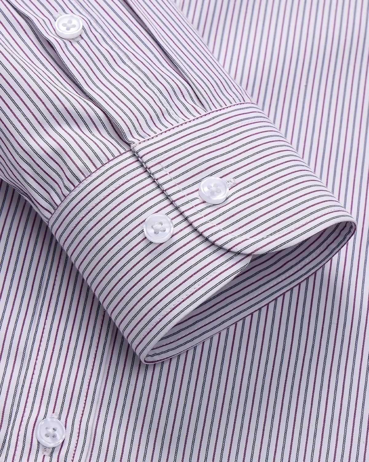 Alimens & Gentle Men's Striped Dress Shirt Button Down Regular Fit Shirts Casual Business Transitional Weather