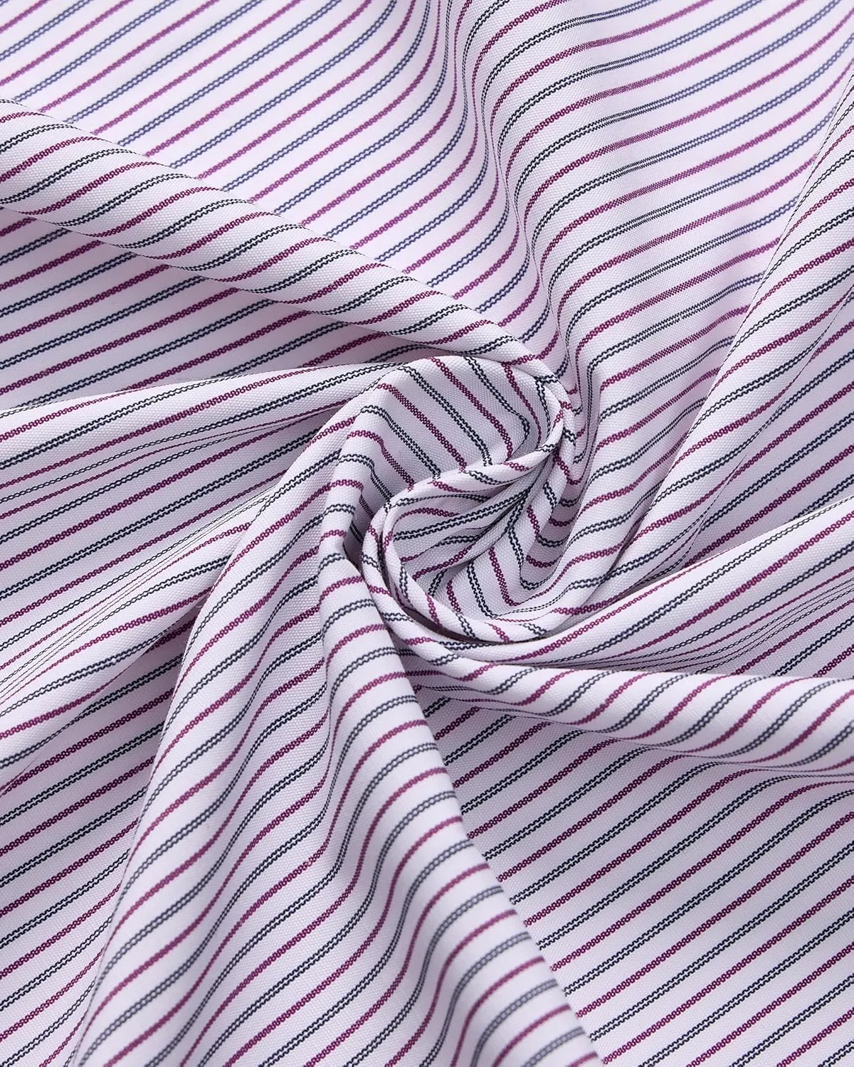 Alimens & Gentle Men's Striped Dress Shirt Button Down Regular Fit Shirts Casual Business Transitional Weather
