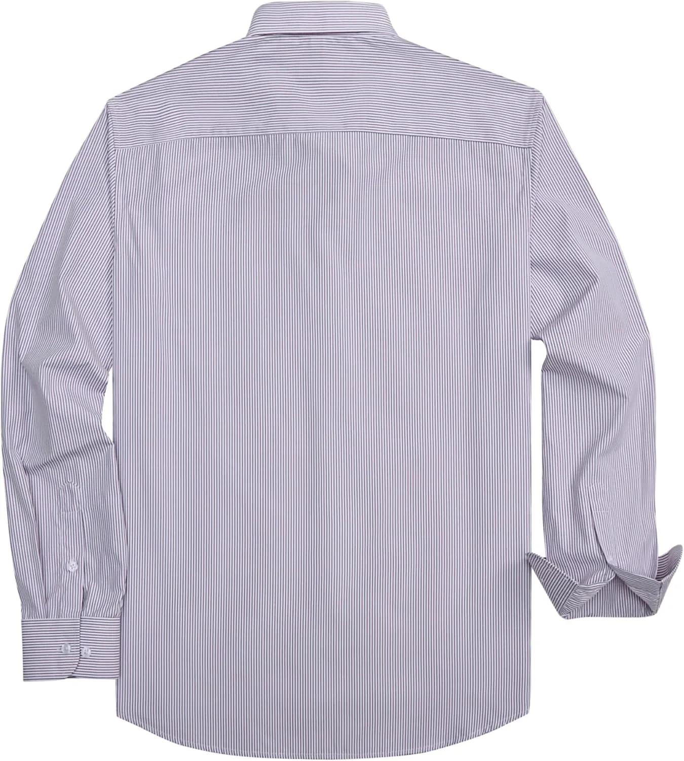 Alimens & Gentle Men's Striped Dress Shirt Button Down Regular Fit Shirts Casual Business Transitional Weather