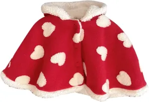 Baby Toddler Boys Girls Wool Blend Winter Hooded Outerwear Capes Poncho Coat Kids Coats Girls