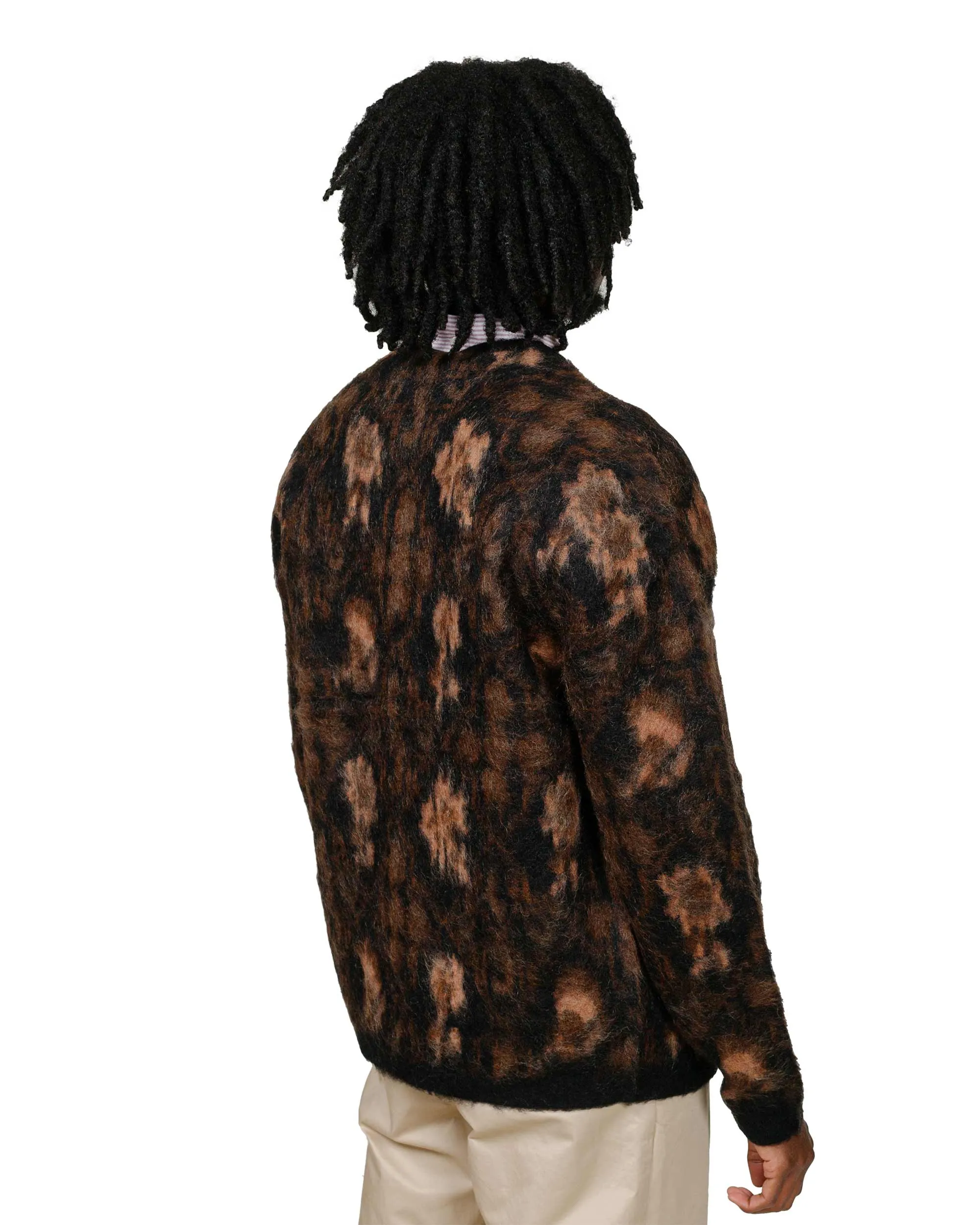 Beams Plus Cardigan Botanical Black