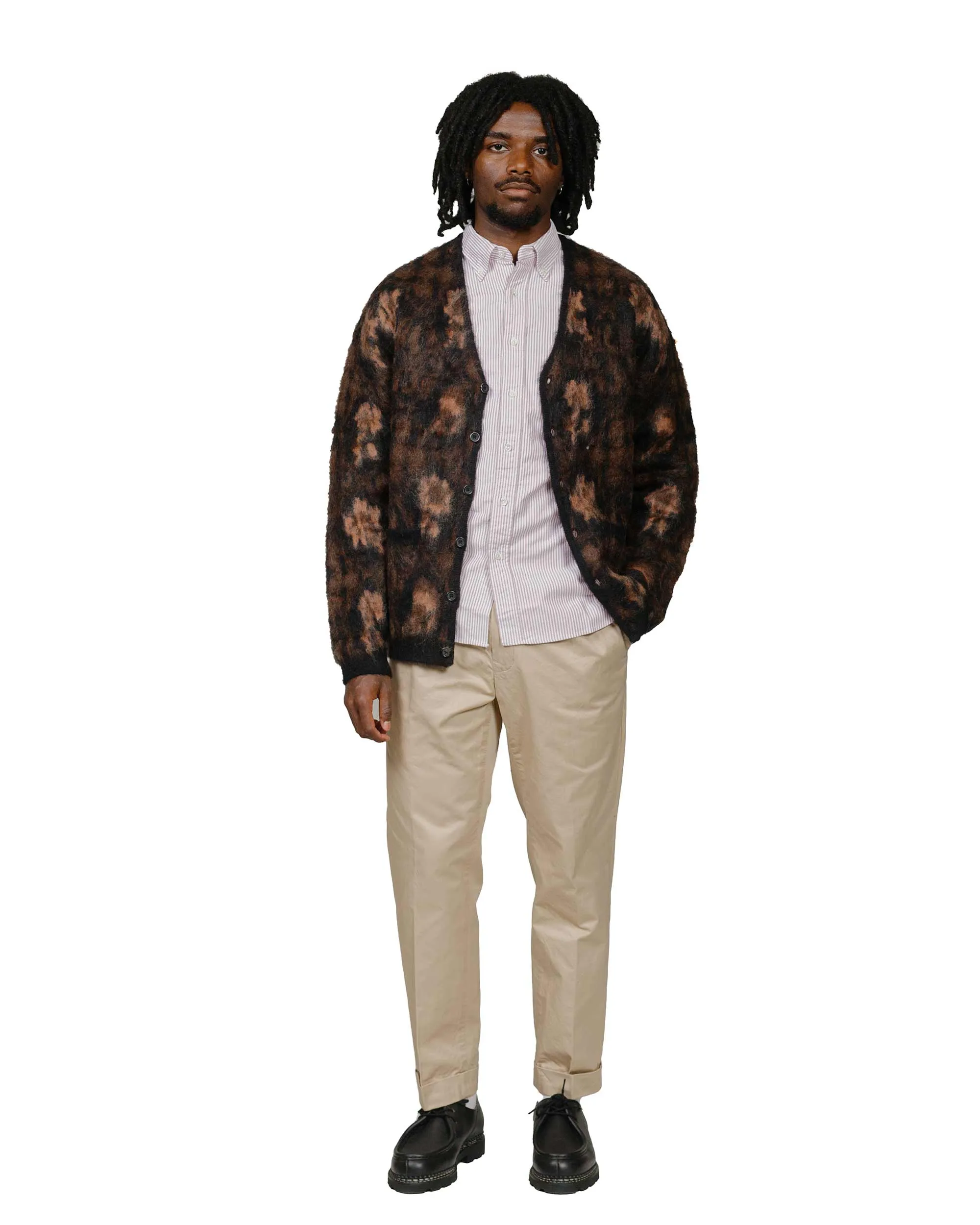 Beams Plus Cardigan Botanical Black