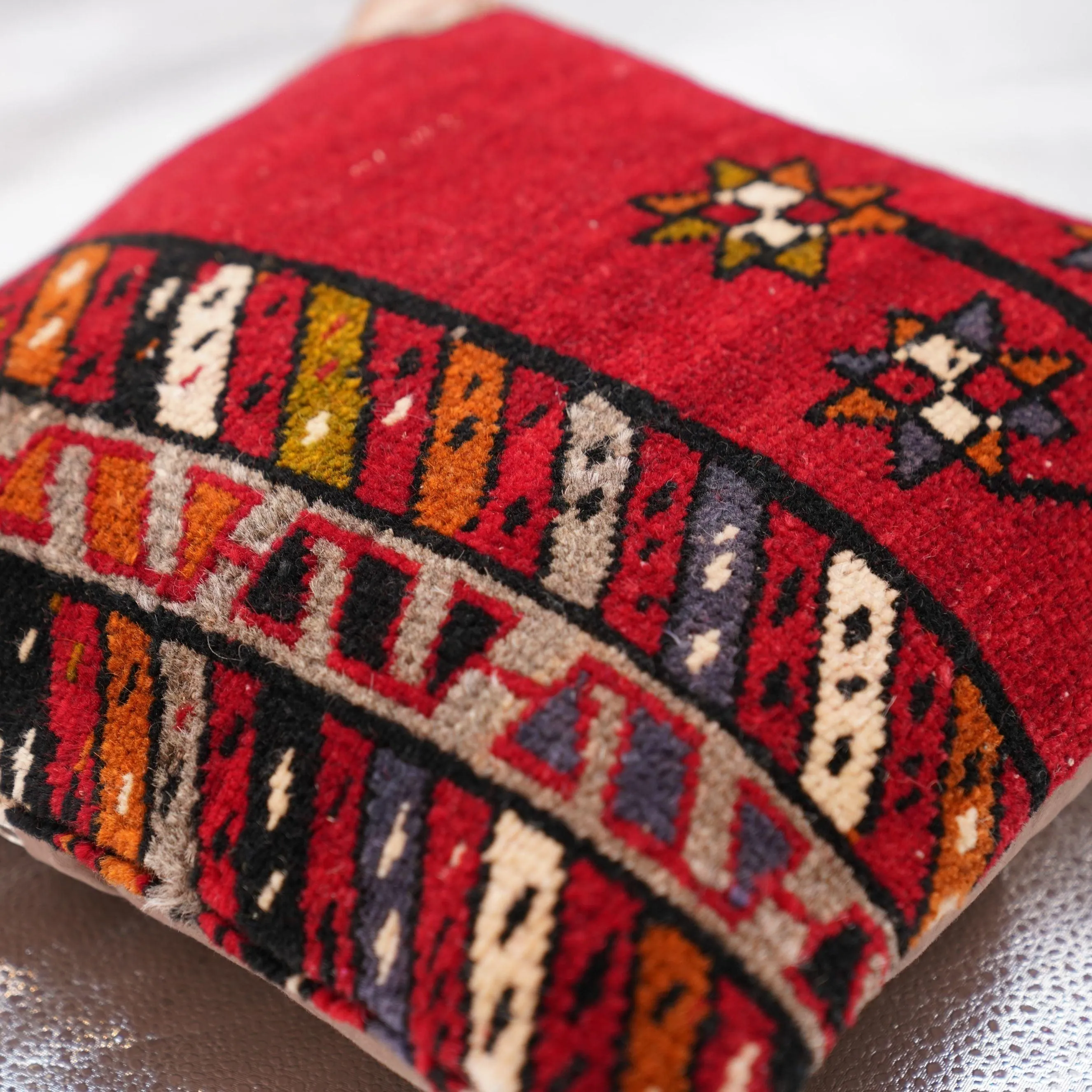 Canvello Rug Cushion With Wool Pillow Cover - 14"x14"