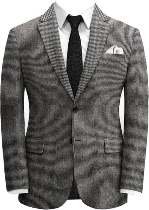 Men's Checked Blazer Two Buttons Party Prom Plaid Notch Lapel Suit Jacket