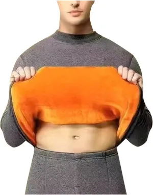 Mens Fleece Lined Base Layer Tops Thermal Warm Sweater Fall Winter Long Sleeve Shirts for Cold Freezing Weather