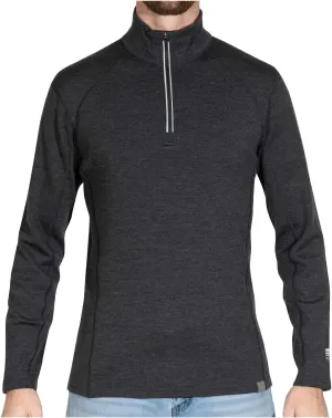 MERIWOOL Mens Base Layer 100% Merino Wool Heavyweight 400g Half Zip Sweater for Men