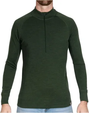 MERIWOOL Mens Base Layer 100% Merino Wool Midweight 250g Half Zip Sweater for Men