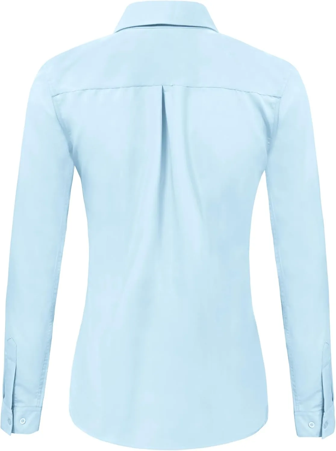 Ruisin Super Soft Wrinkle Free Button Down Shirts for Women Solid Long Sleeve Striped Formal Work Dress Blouses Tops