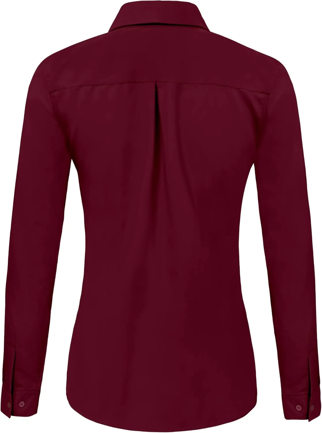 Ruisin Super Soft Wrinkle Free Button Down Shirts for Women Solid Long Sleeve Striped Formal Work Dress Blouses Tops