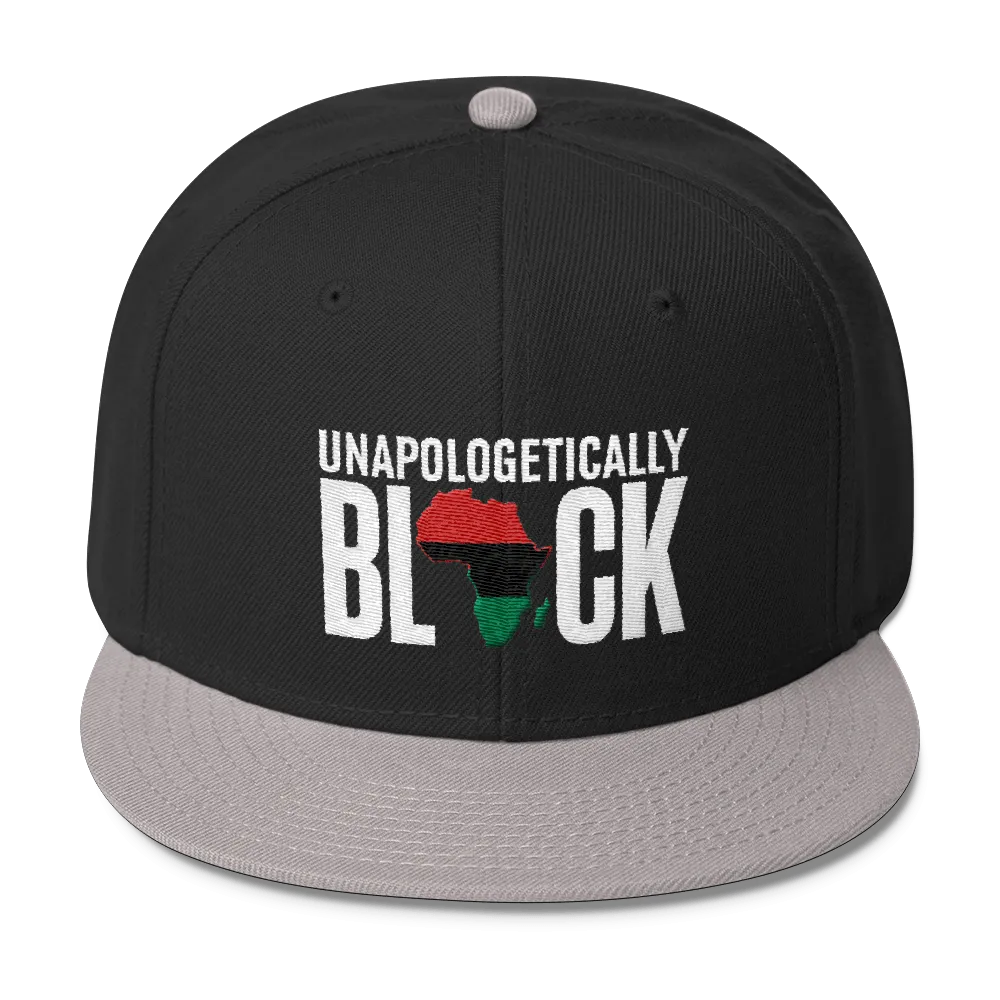 Unapologetically Black RBG Wool Blend Snapback