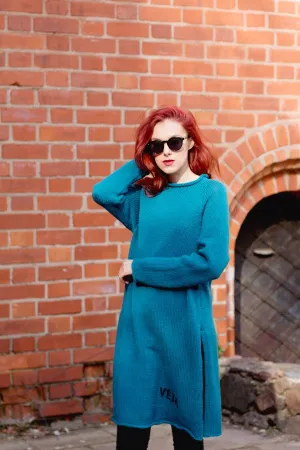 Warm long wool sweater About freedom | VÉJA
